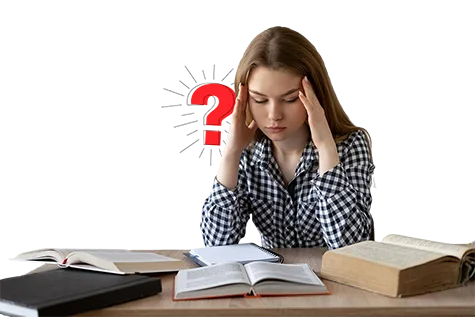 Femal Student Having Stress Image